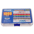 BOJACK 1000 Pcs 25 Values Resistor Kit, 1 Ohm-1M Ohm with 5% 1/4W Carbon Film Resistors Assortment