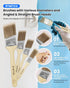 Rymtox 33PCS 24 9" 4" 4 Set Paint Roller Kit with Extension Pole | FT Pole | & Paint Rollers | Carry Bag | Brushes