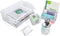 EasyPAG 5 in 1 Desk Organizer Set, 2 Tier Stackable Tray, Letter Sorter, Pen Holder, White