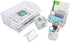EasyPAG 5 in 1 Desk Organizer Set, 2 Tier Stackable Tray, Letter Sorter, Pen Holder, White