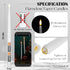 50 12.4 inch Baquler Pcs Extra Long Flameless Taper Candles Battery Operated Taper Candle Bulk LED Flickering White