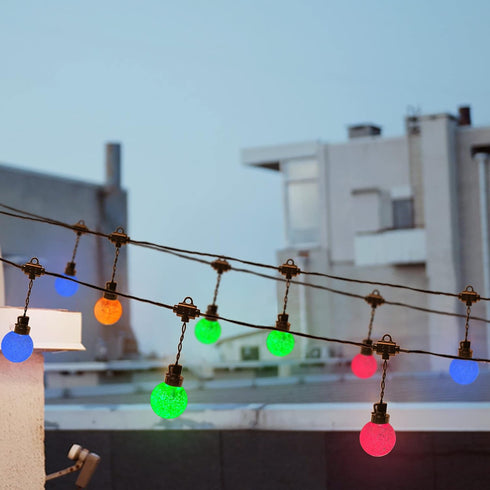 AWQ 35 Commercial 20 G50 Bulbs FT Globe String Lights Outdoor Grade Light with Shatterproof LED Waterproof Extendable