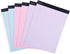 Mintra Office Legal Pads, BASIC PASTEL 6pk, 8.5in x 11in, Narrow Ruled, 50 Sheets per Notepad for School and Office