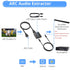 CAMWAY ARC Audio Extractor, 192 KHz Audio Adapter, ARC to Optical/Coaxial Audio Splitter for TV to Speaker