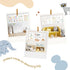 Set 12 11x17 Inch LUU'S CRAYONS Safari Nursery Wall Decor of Animal Posters, for Baby Safari Nursery Decor for Boys