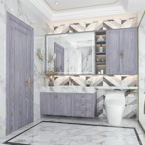 Purple Wood Contact Paper, Peel and Stick Removable Wallpaper for Cabinets and Kitchen Countertop 15.7"x118"