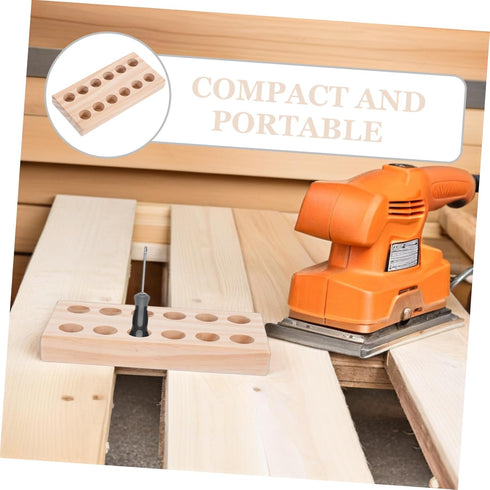 NUOBESTY Wooden Pliers Organizer Compact Design for Efficient Tool Storage Multi-functional Rack for Projects