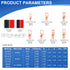 Copper Wire Lugs AWG12 10 8 6 Gauge Connectors, SQQHXX Heat Shrink Set with 30Pcs Battery Cable Ends