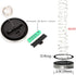 12 Pack 30 Solar Mason Jar Lights, LED Waterproof Lid Light with Hangers (No Jar), Fairy Firefly Outdoor String Lights