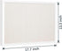 OWLKELA 13.3"x17.7" inch Bulletin Board with Linen, White Wood Style Frame, with 10 Pushpins, Linen Cork Board, Ideal for School, Home & Office by OWLKELA