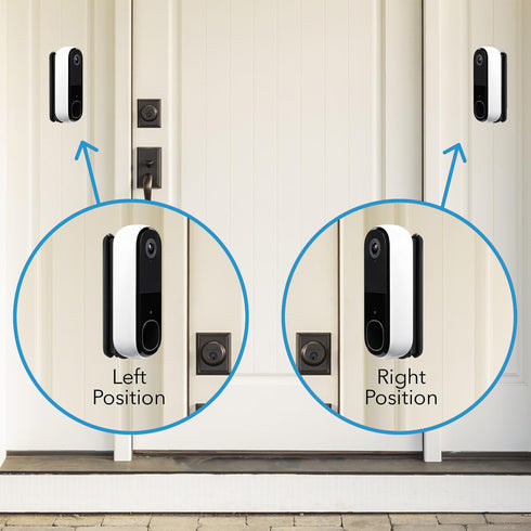 Wasserstein Horizontal Wedge Wall Mount 35 to 55 for Arlo Wireless Video Doorbell (2nd Gen)
