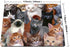 Smooffly Gaming Mouse Pad Custom Design,Cats Galore Mouse Pad White Black Brown Cat Personality Desings Gaming Mouse Pad by Smooffly