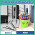 9 Pack Metal Pen Holders, Colorful Desktop Pencil Cups with Flower Pattern, Mini Pencil Bucket, Makeup Brush Storage