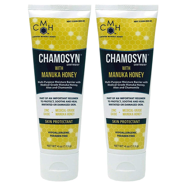 Chamosyn-SC0125W Moisture Barrier Ointment Skin Protectant with Aloe, Chamomile & Manuka Honey, 4 oz Tube (2 Pack)