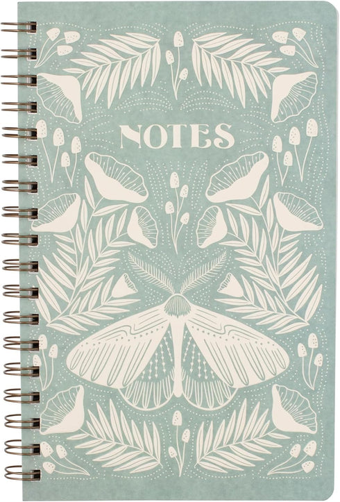 Fringe Studio Signature Paperback Spiral Journal, MOTH, 6" x 9.5", 160 pages