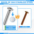 TROPUNAIL 1/4-20 1-1/2'', 304 (100-Pack) Hurricane Shutter Screws x Stainless Steel Sidewalk Bolts, Rust-Resistant