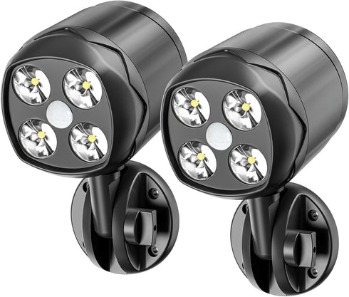 Motion Sensor Outdoor Lights, Battery Operated Outdoor Light, 1000LM Motion Detector Lights
