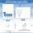Motipuns 50 Sets 2026 Blue Graduation Thank You Cards with Envelopes and Stickers Pre-printed Message Bulk Appreciation