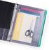YoeeJob 3 Holes Clear PVC Zipper Binder Pocket Insert Pages, 15 Packs (5 Color), Letter Size, 8 1/2"x 11 Loose Leaf