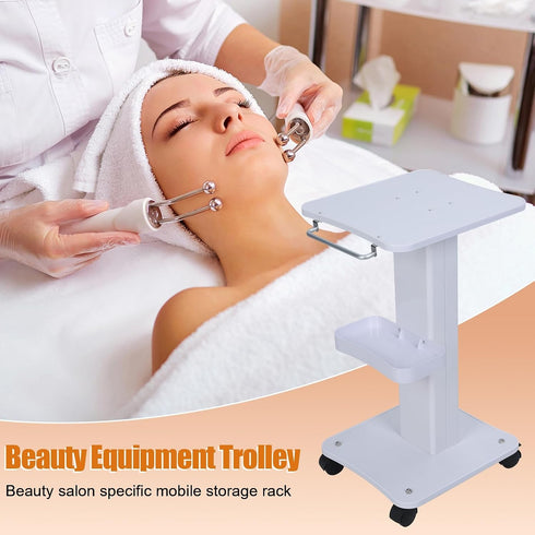 cdar Tray,3-Tier 4 70cm 35x38cm Salon Salon Rolling Cart Beauty Trolley with Silent Wheels & Brakes - ABS Beauty