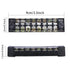 PNGKNYOCN 8 Positions Dual Rows 600V 15A Barrier Screw Terminal Strip Block with Cover TB-1508 (5-Pack)