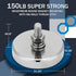 10 Pack 150 lb M6 (N42,Silver) Therwen Magnet with Male Threaded Stud Heavy Duty Powerful Neodymium Round Magnets