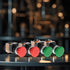 Emergency Push Button Switch - Green & Red Mushroom Head, 22mm, Spring Return (4 pack)