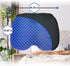 Tailbone 15.35 12.6 Blue Gel TPU Seat Cushion Contoured Honeycomb Cooling Gel Cushion for Long Sitting, Pressure Relief