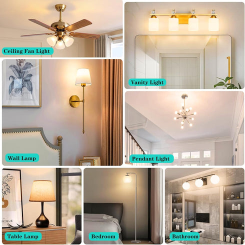 25 Bulbs E26 2700k Dimmable Bulbs G45 Cozy Frosted Watt Light Warm White Small Vintage Edison Low Watt Globe