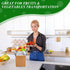 Honoson 2 Frozen Pack Pack Frozen (6'' 5'' 6.5'') Pcs Thermal Insulated Shipping Boxes for Food with Ice and Aluminum
