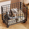 ETOYA Rolling Wire Storage Basket, Metal Mesh Laundry Hamper Cart with 360 Swivel