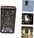 DOITOOL Metal Small Lamp Shade with Tree Pattern Wrought Hollow Carved Lampshade for Pendant Floor Table Lamps