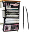 YMXWAN Oxford Desk Side Hanging Storage Bag with Pen Holder,Reinforced Desk Organiser Storage