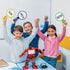 Crtiin 80 Pcs Colorful Dry Erase Paddles Set, 40 Pcs Dry Erase Paddles with 40 Pcs Markers, Handheld Whiteboard