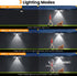 Thumok 72LEDs 600LM (2, Clip On Solar Lights Outdoor,Motion Sensor Outdoor Lights, Clip on Solar Fence Lights Outdoor