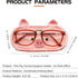 2 Pack Knitted Animal Eyeglass Holders - Cute Cat, Pig, and Bear Design