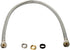 Fluidmaster B4F30CU Faucet Connector, Braided Stainless Steel - 3/8 Compression, 7/16 Compression, 1/2 Compression, or 1/2 F.I.P. Thread x 1/2 F.I.P. Thread, 30-Inch Length