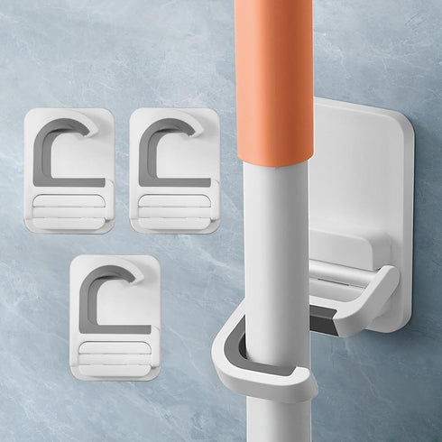 FLDAM 3 PackBroom and Mop Holder Wall Mount No DrillMop and Broom GripperBroom