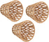 HEEPDD 3PCS E14 Bulb, 9cm 14cm 3PCS Faux Rattan Lampshade, Rope Clamp/Holder On Lampshade for Top Bottom, Perfect