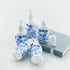 6 PCS Blue and White Porcelain Ceramic Dropper Bottles, 1oz (30ml) for Perfume, Aromatherapy, Essential Oils, Funnel