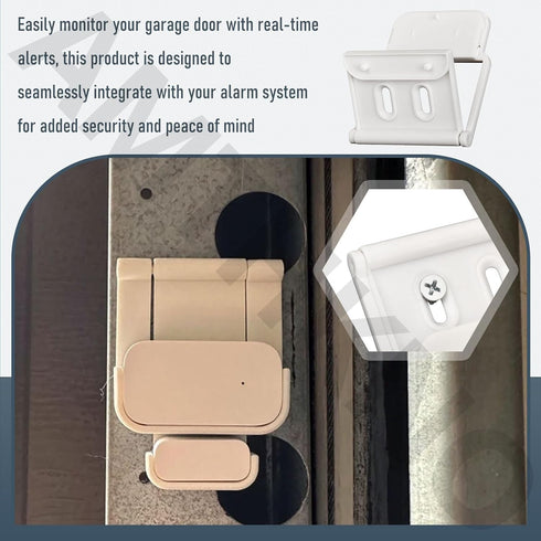 AMTHKNO (2nd Garage Door Bracket / Mount Compatible with R-ing Alarm Contact Sensor Gen) (Sensor Not Included) More