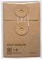 Midori Craft Envelope, S, Vertical, Brown, 8 Pieces