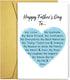 Qiliji Sweet Father's Day Card for Husband, Funny Father's Day Card from Wife,