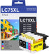 LC75 Ink Cartridges (2BK/C/M/Y 5-Pack) Compatible for Brother LC75BK LC75XL Ink Replacement for Brother Printers