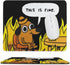 This is Fine Dog Fire Funny Meme Mouse Pad Non-Slip Gaming Mouse Pad with Stitched Edge Computer Pc Mousepad Rubber Base for Office Home by YQMHW