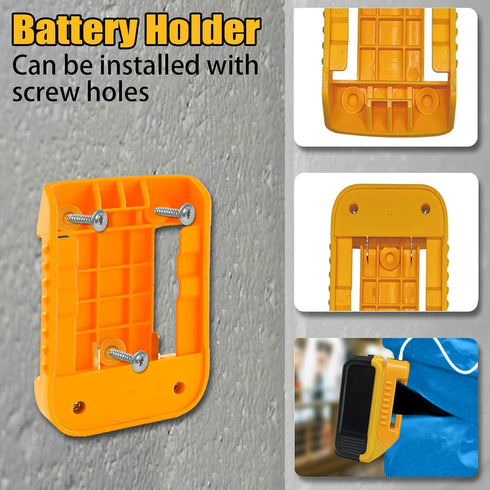 2Pcs for Dewalt Battery USB Charger Adapter, Battery Holder for Dewalt 20V DCB200 DCB201, with Type-C and USB Fast Charging Adapter