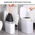 funest Small Drawstring Trash Bag, Easy to Tear and Pack, 4 Gallon Garbage Bags, 75 Counts