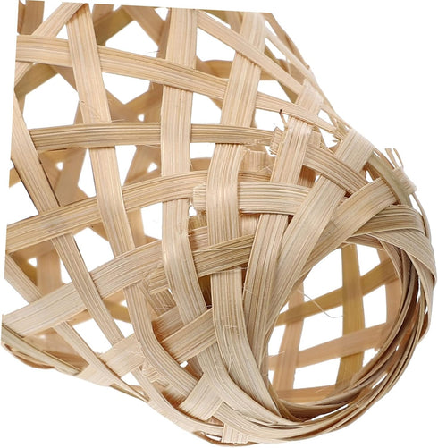 2Pcs Bamboo Lamp Shade Small Decorative Lampshade for Floor Table Light Replacement for Pendant Light Covers Home