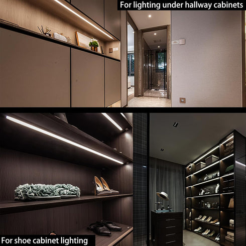 10FT Dimmer 12V Dimmable Cabinet,Bedside,Counter,Shelf,TV 6000K Under Cabinet LED Lighting kit, LED Strip Lights