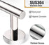 HITSLAM Chrome 25.7 Inch Towel Bar for Bathroom, SUS304 Stainless Steel Wall Mounted Towel Rack with Hardware